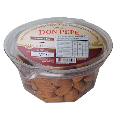 Amêndoa Crua sem Casca 200g