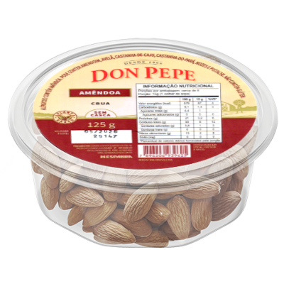 Amêndoa Crua sem Casca 125g