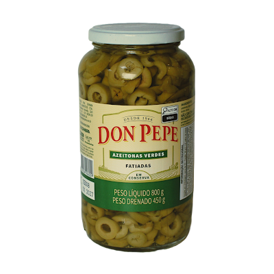 Azeitonas Verdes Fatiadas 450g