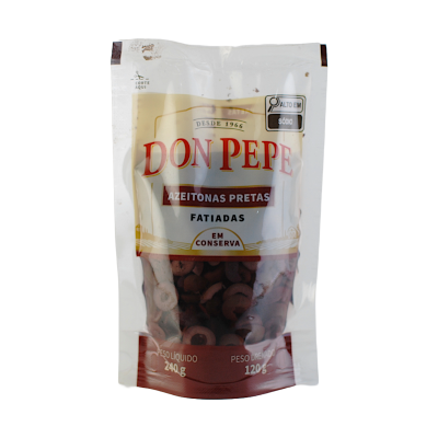 Azeitonas Pretas Fatiadas 120g
