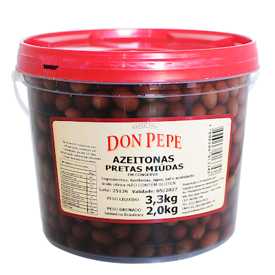 Azeitonas Pretas Miúdas balde 2kg