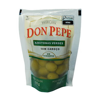 Azeitonas Verdes sem Caroço 70g