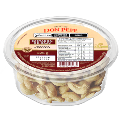 Castanha de Caju Torrada e Salgada 125g