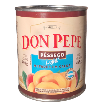 Pêssego Light Metades em Calda 485g