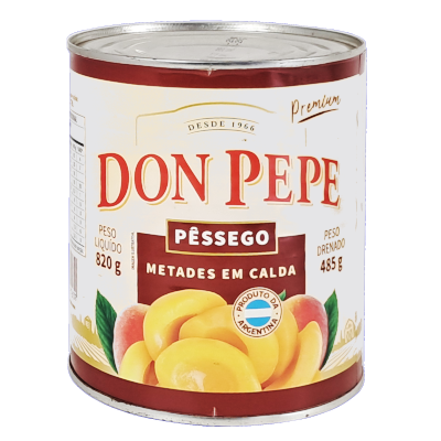 Pêssego em Calda em Metade 485g