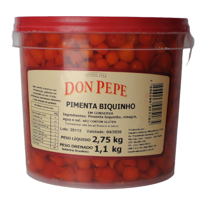 Pimenta Biquinho em Conserva 1,1kg