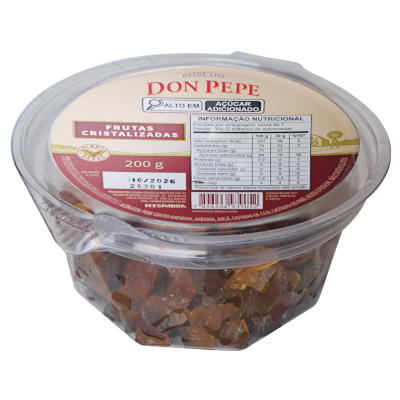 Frutas Cristalizadas 200g